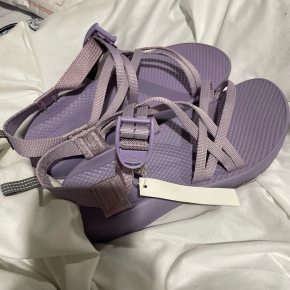 purple chacos